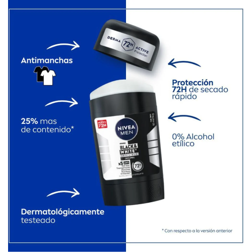 Desodorante en barra Black & White