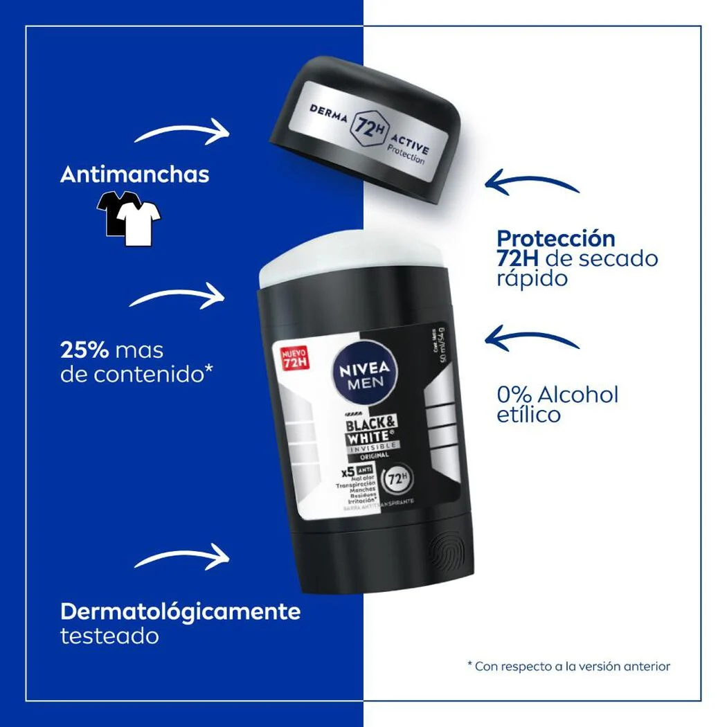 Desodorante en barra Black & White