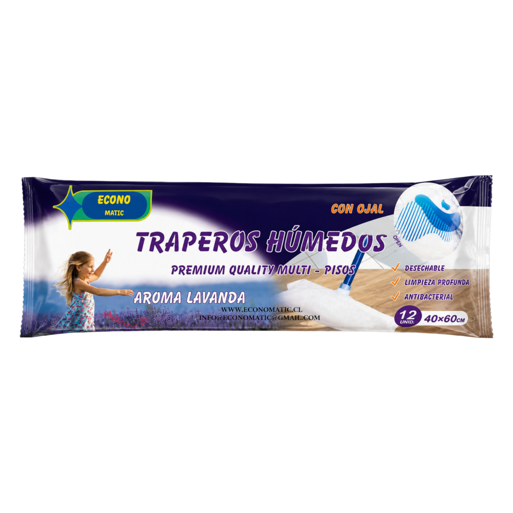 Trapero Húmedo Econo Aroma Lavanda (12unid).
