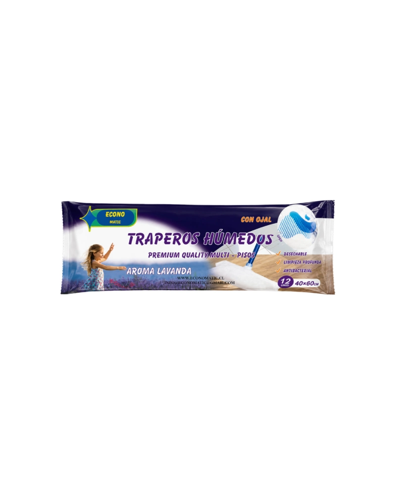 Trapero Húmedo Econo Aroma Lavanda (12unid). - Imagen 2