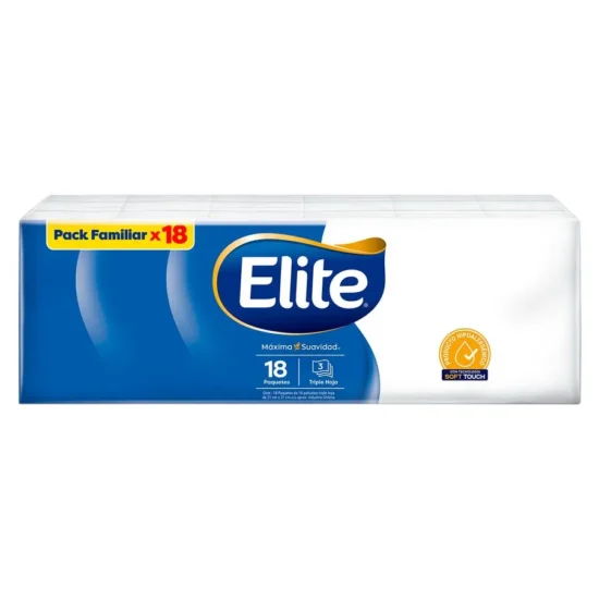 Pañuelos Elite Pack Familiar 18 Unidades