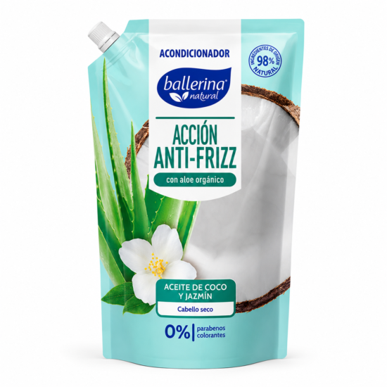 3864c3ee-fd7b-421b-90b5-4accfc189460 Acondicionador Ballerina Aceite de Coco y Jazmín con Aloe Orgánico 750 ml