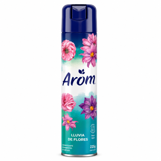 Desodorante Ambiental Arom Lluvia de Flores 225 g | Aroma Floral Desodorante Ambiental Arom Lluvia de Flores 225g