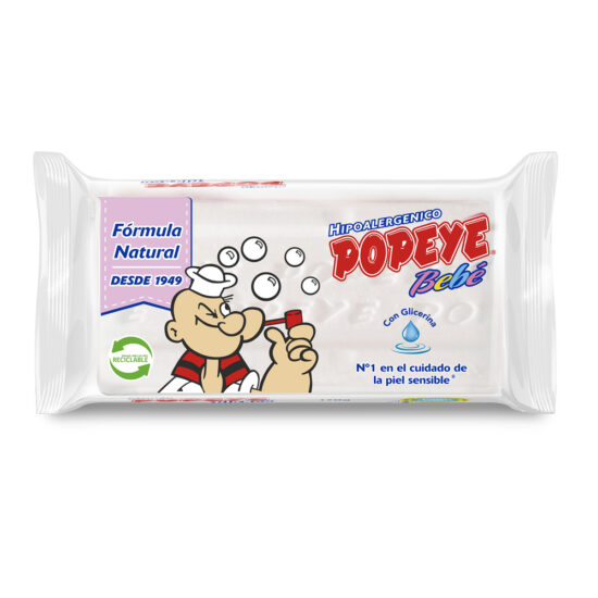 Jabón de Lavar en Barra Popeye Bebé Hipoalergénico 170 g