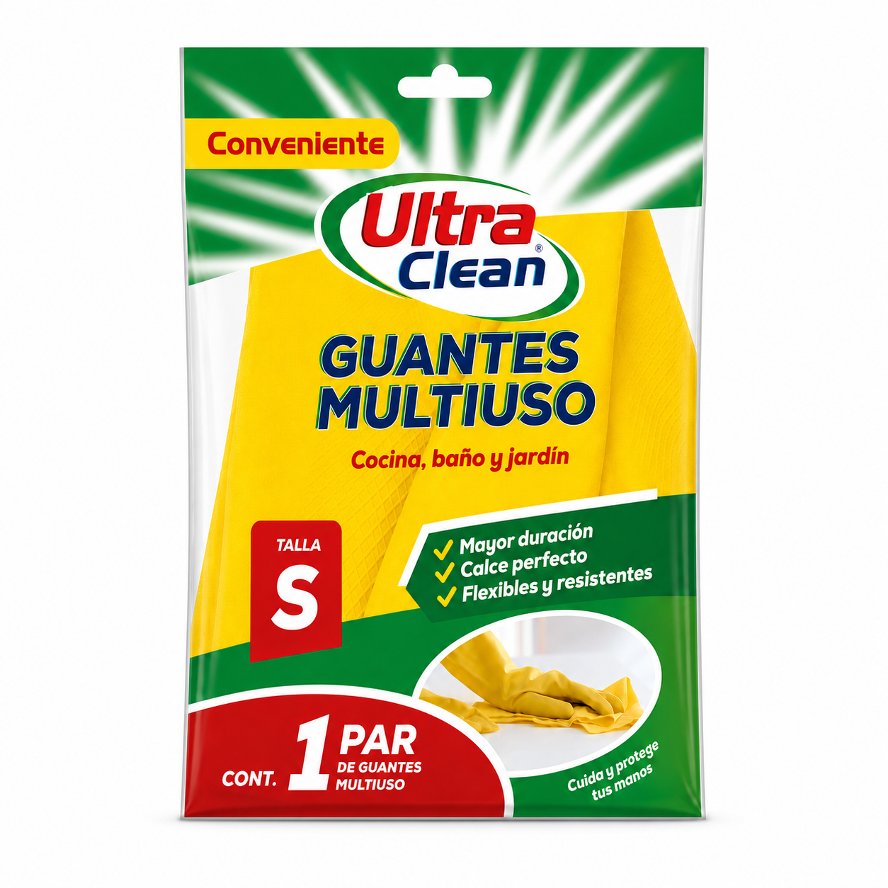 Guantes de Limpieza Ultra Clean Talla S