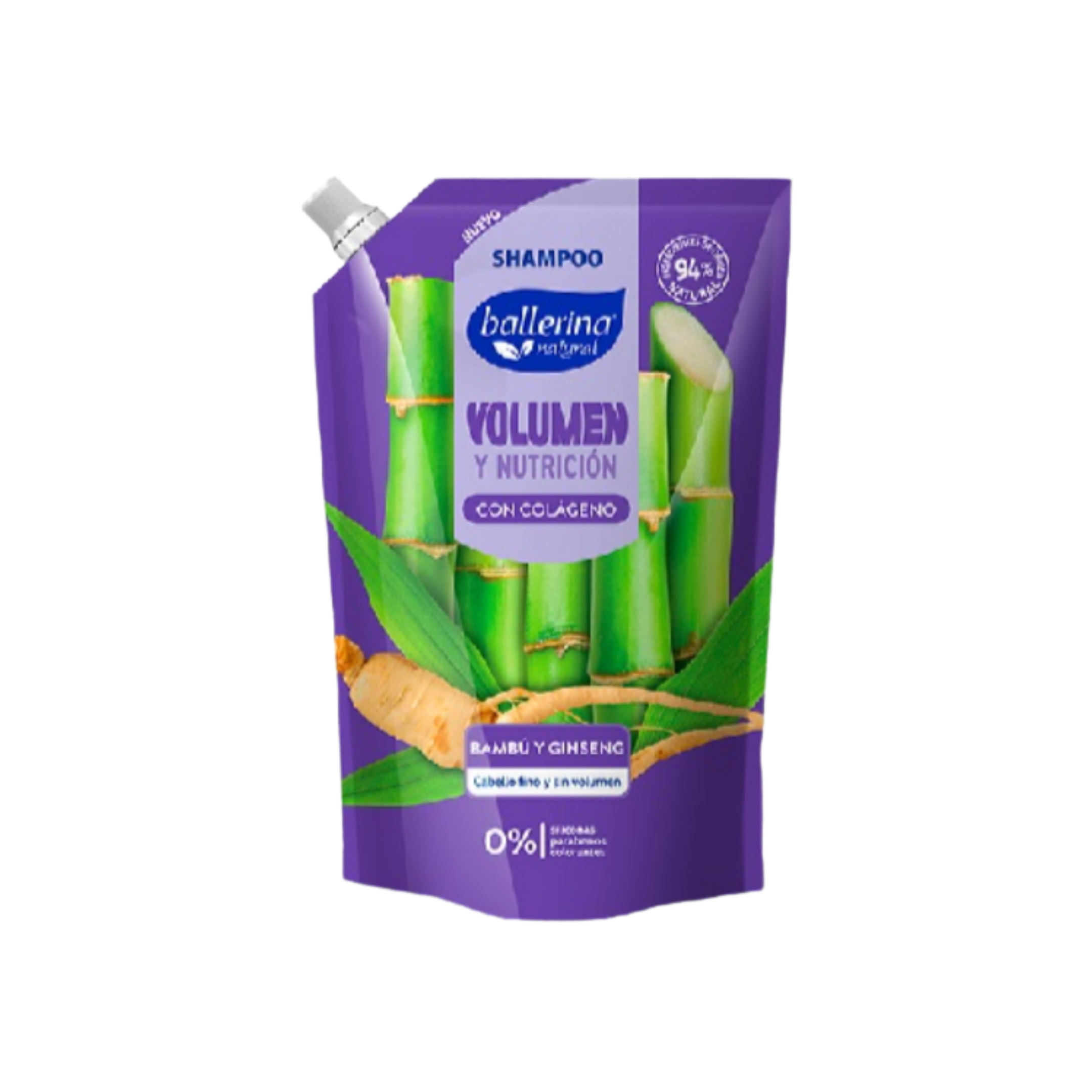 Shampoo Ballerina Volumen y Nutrición 750 ml