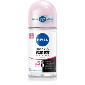 Antitranspirante Roll-On Nivea Black & White Clear Women 50 ml
