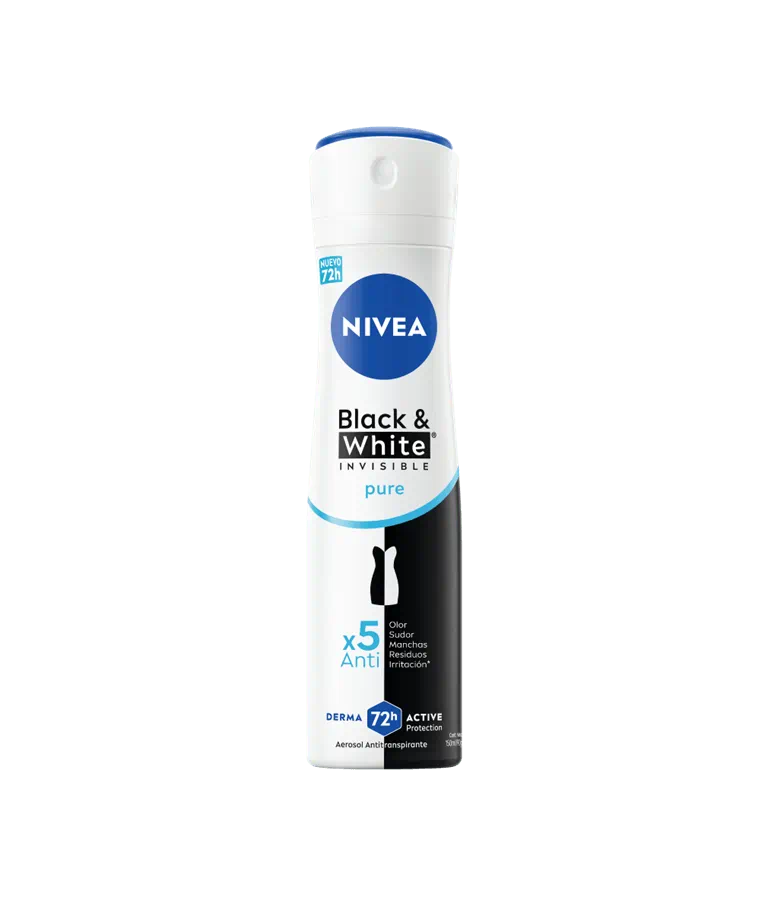 Antitranspirante en Spray Nivea Black & White Invisible Pure Women 150 ml
