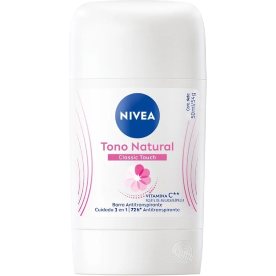 antitranspirante-nivea-tono-natural-classic-touch-54g Antitranspirante en Barra Nivea Tono Natural Classic Touch Women 54 g