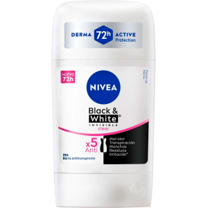 Antitranspirante en Barra Nivea Black & White Clear Mujer 40gr