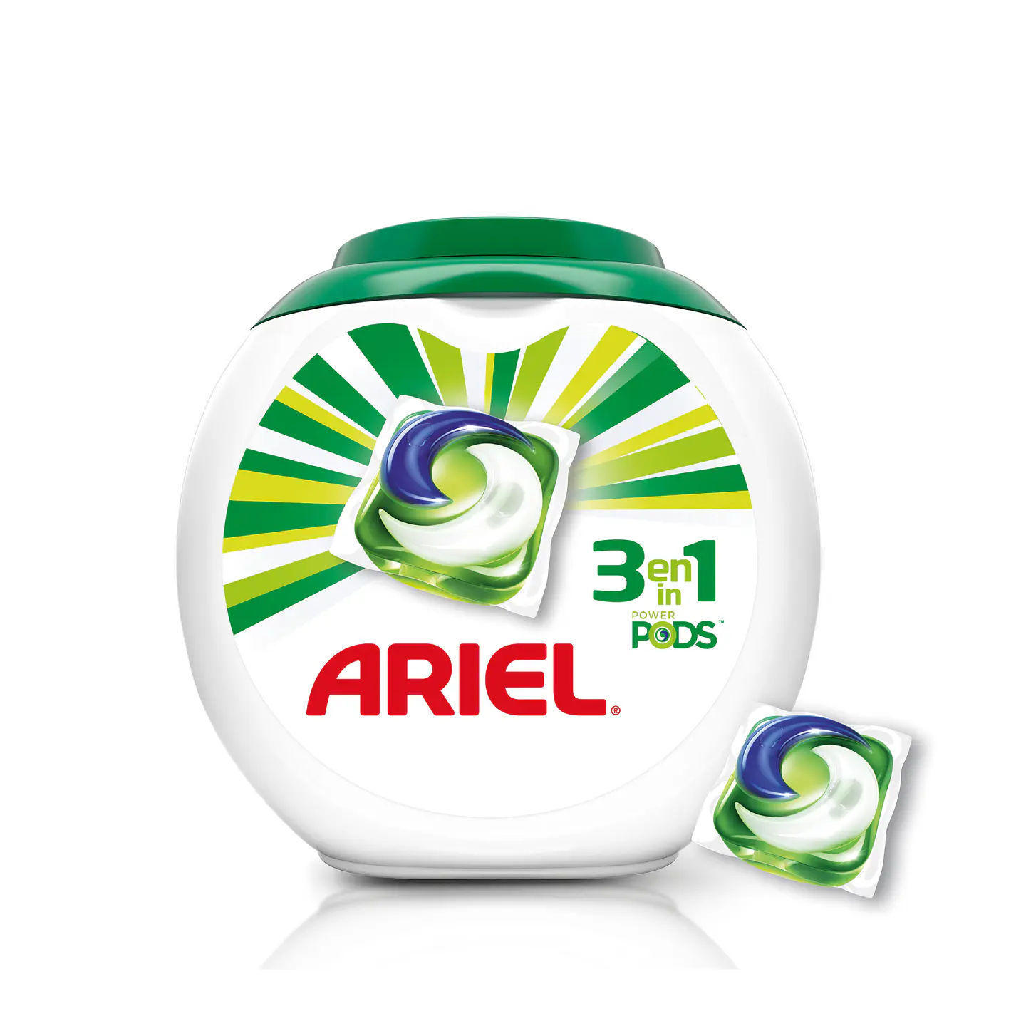 Detergente en Cápsulas Ariel Power Pods 3 en 1 (57 unid.)