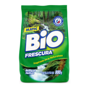 Detergente Matic en Polvo Bio Frescura Bosque Nativo 800 g