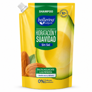 Shampoo Ballerina Sin Sal Palta y Almendra 750 ml